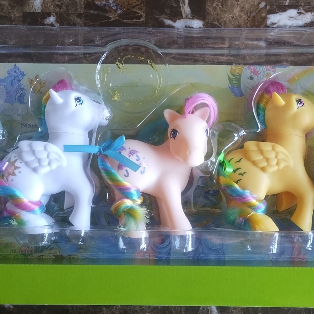 Colorful Pony Toy Set Collectibles